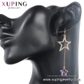 97414 xuping cristales de color oro de 18 quilates de Swarovski elegante Pendientes colgantes de estrella para mujer